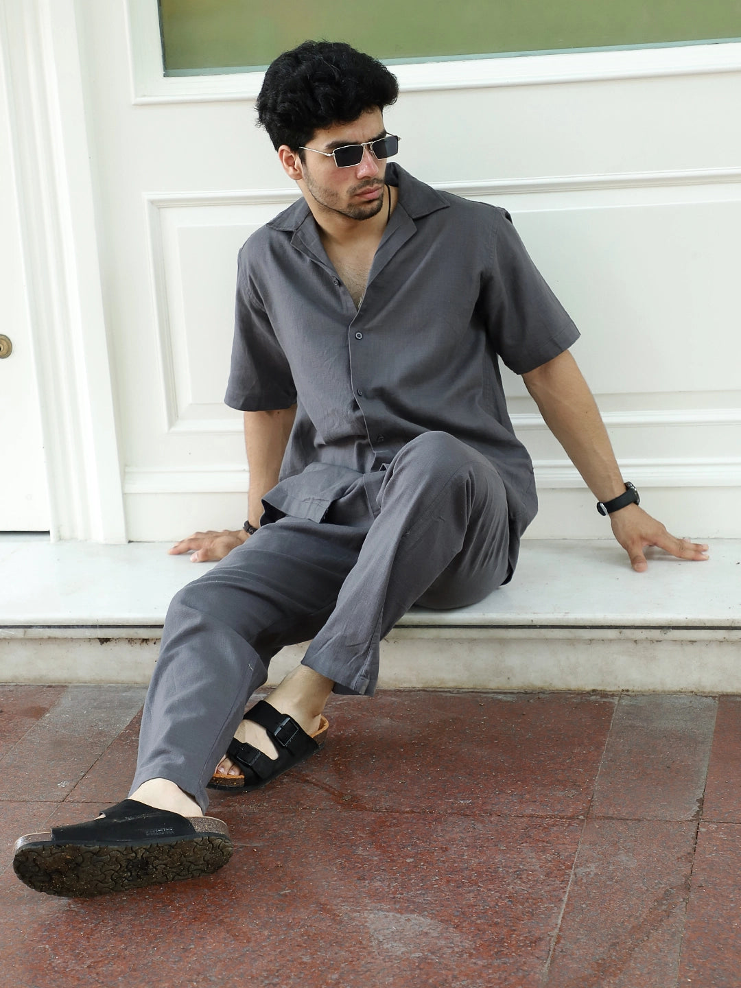 Linen Atlant Grey Co-Ord Set