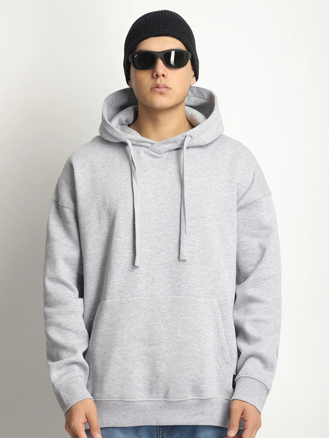 Grey Oversized Hoodie Men