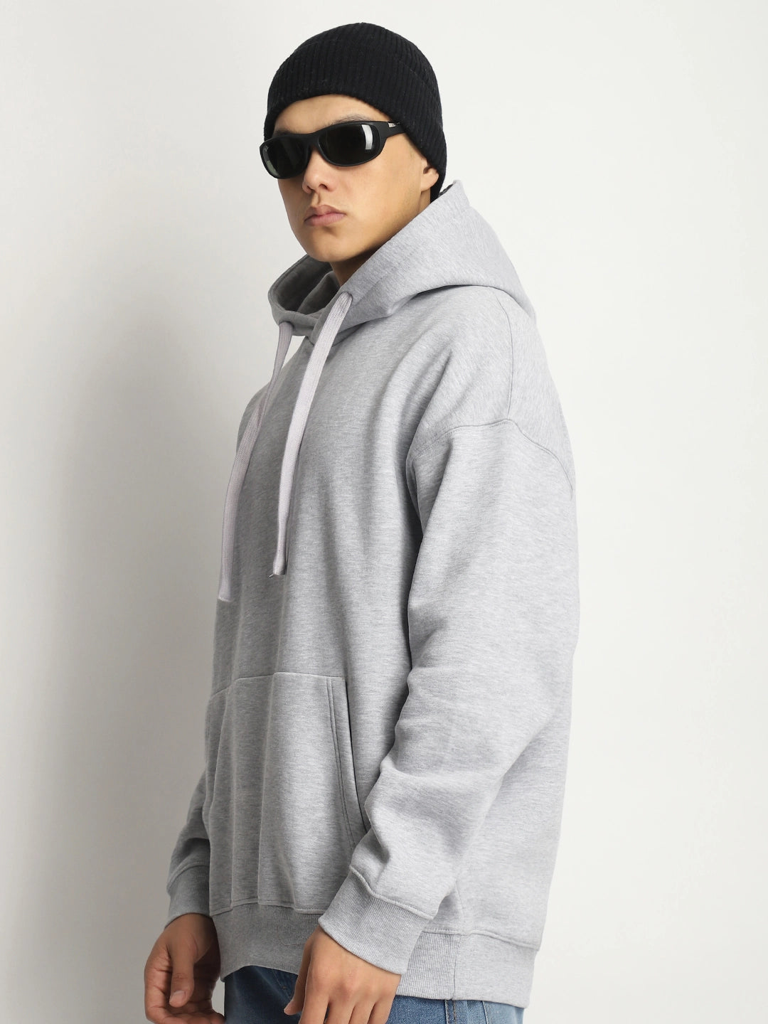 Grey Oversized Hoodie Men