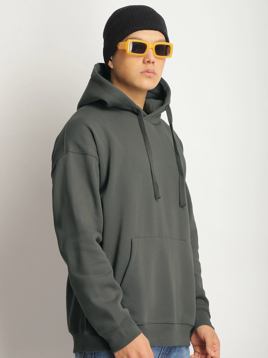 Olive Oversized Hoodie for Men