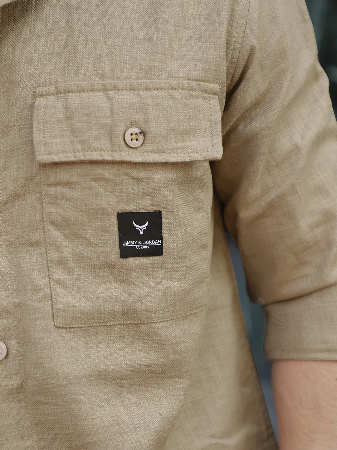 Linen Atlanta Khaki Cargo Co-Ord Set