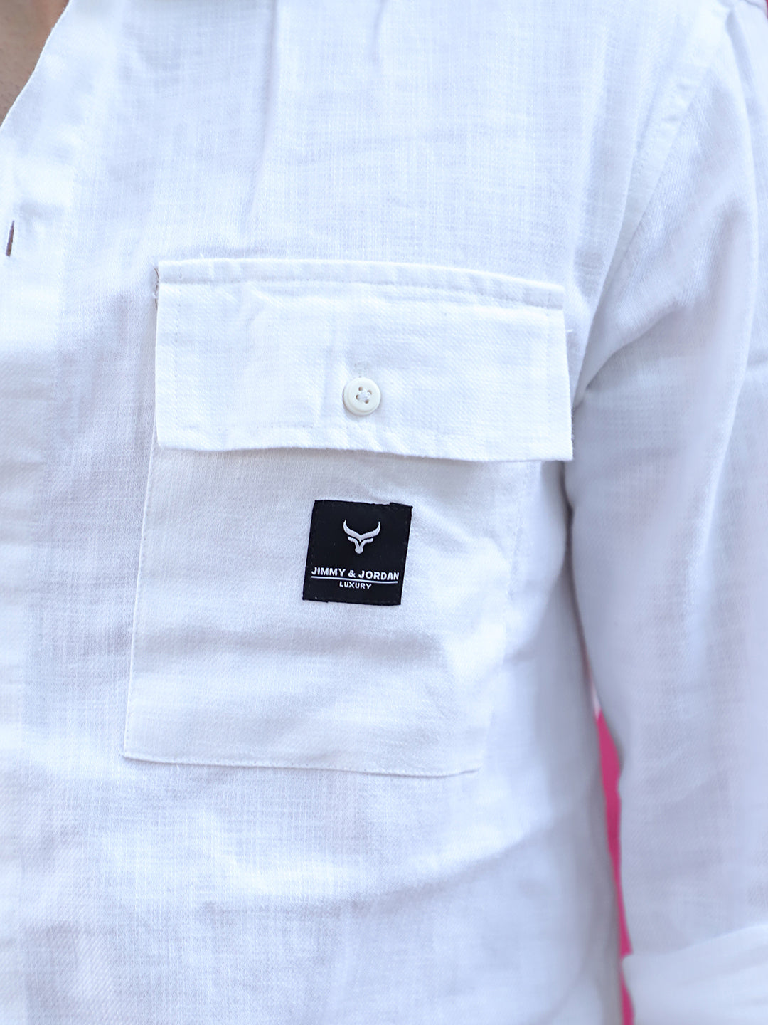 Linen Atlanta White Cargo Co-Ord Set