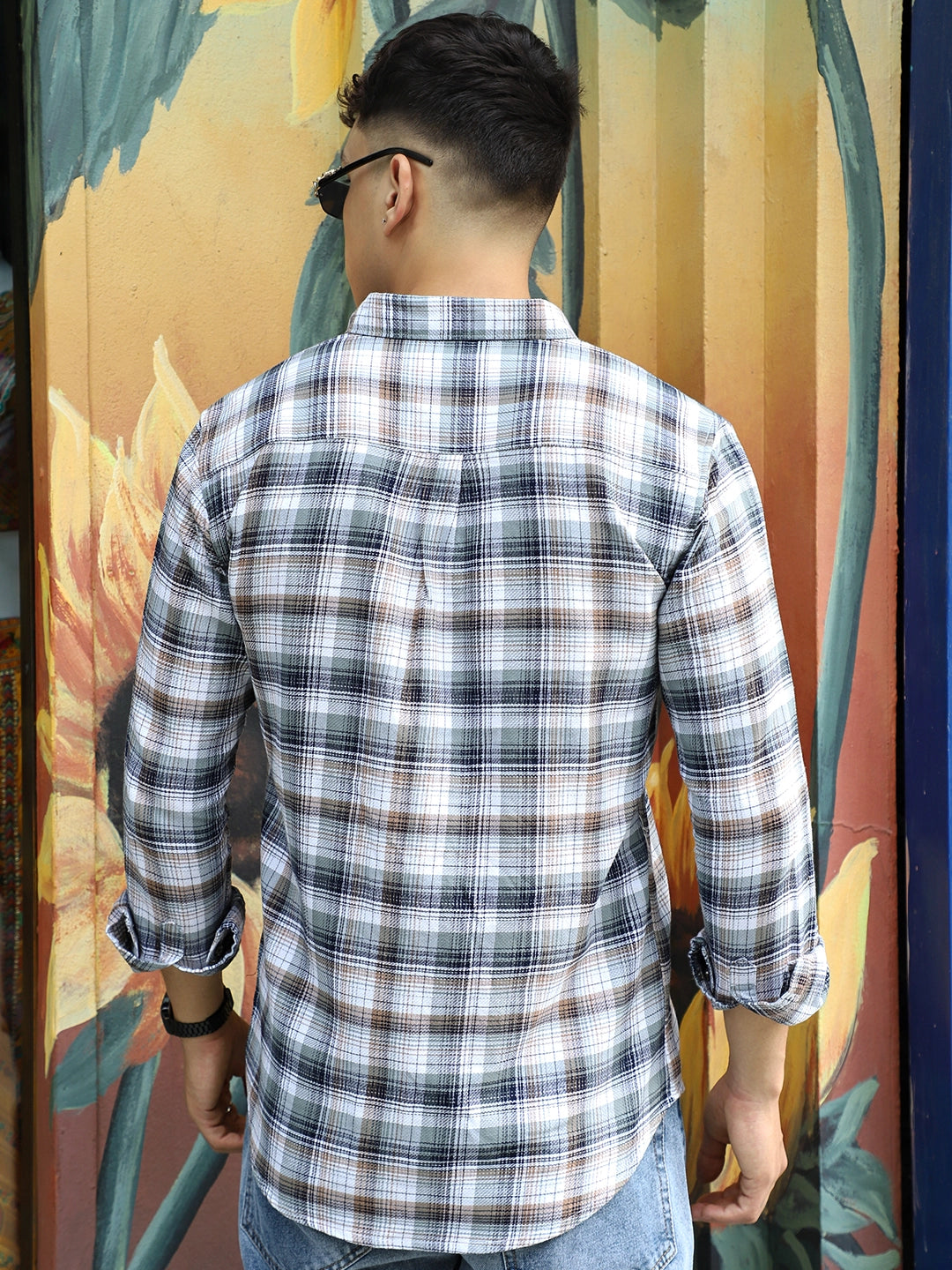 Osaka Grey Check Full Sleeve Shirt