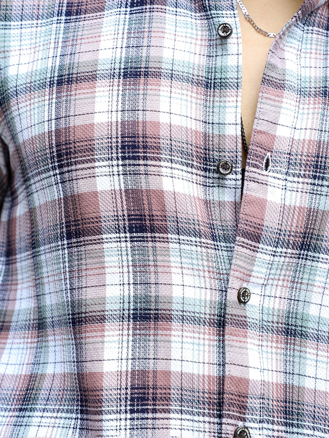 Osaka Brown Check Full Sleeve Shirt