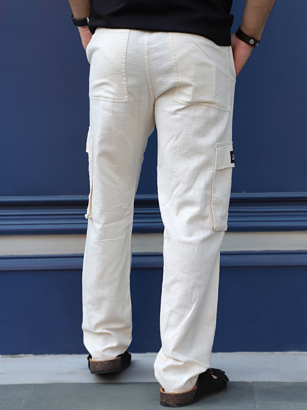 Desert Light Beige Linen Cargo