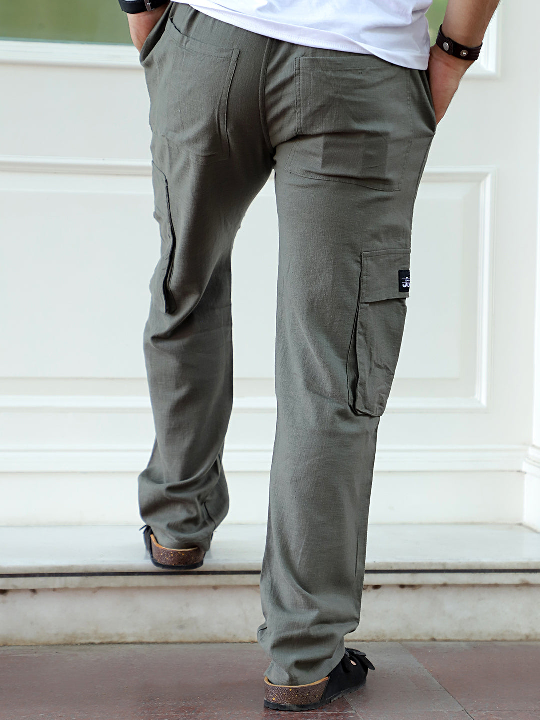 Desert Sage Green Linen Cargo