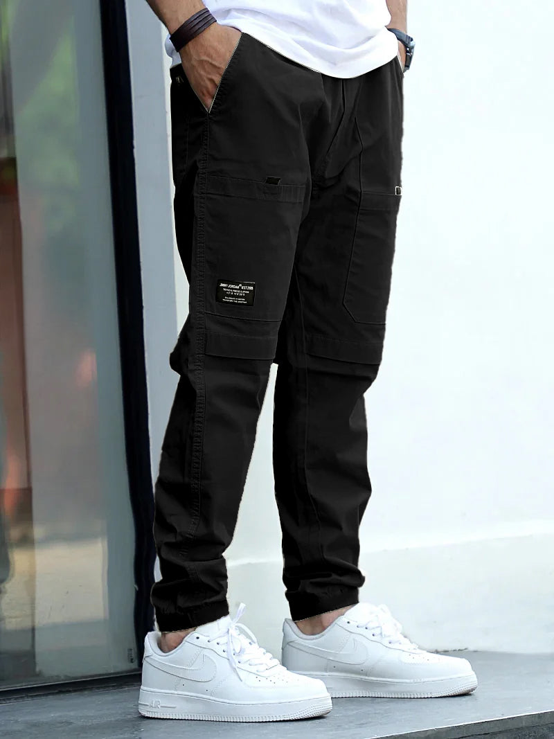 Torino Tough Black Cotton Cargo