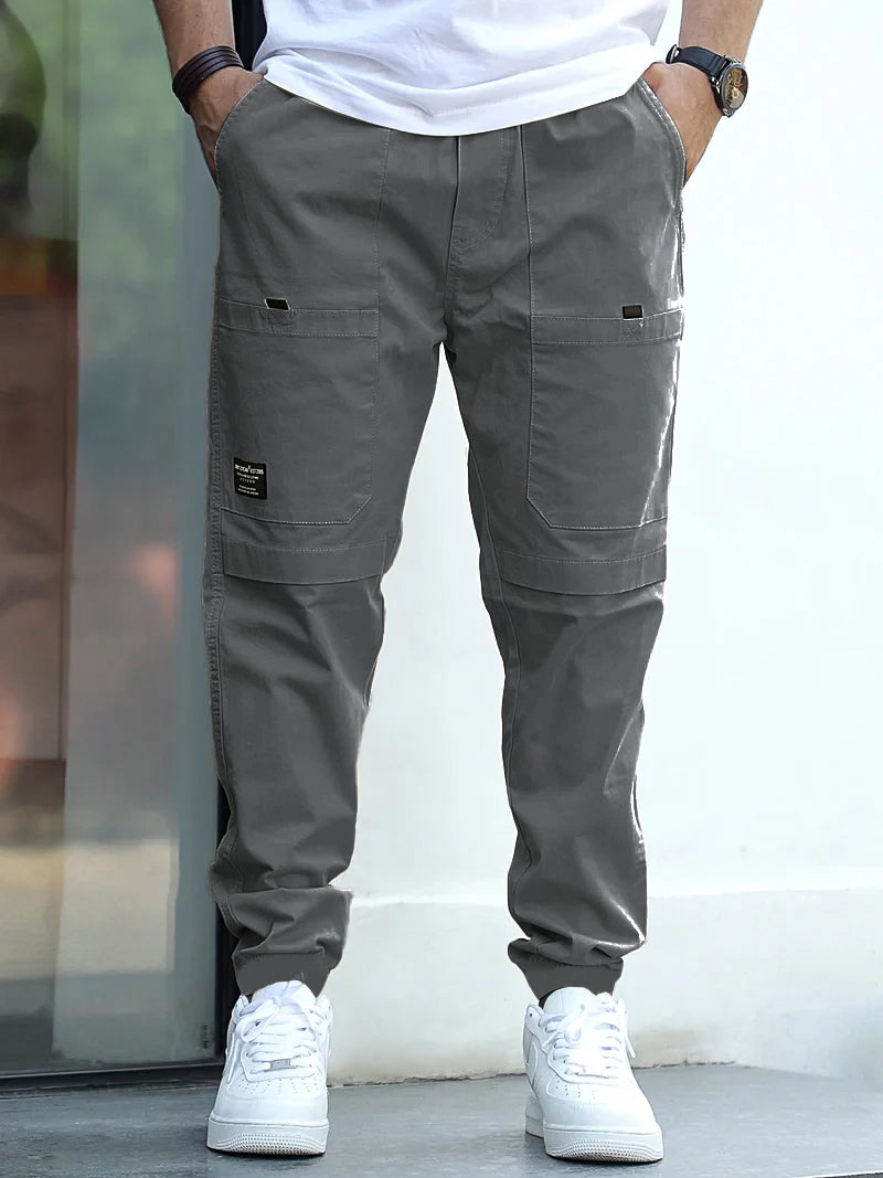 Terran Charcoal Grey Cotton Cargo