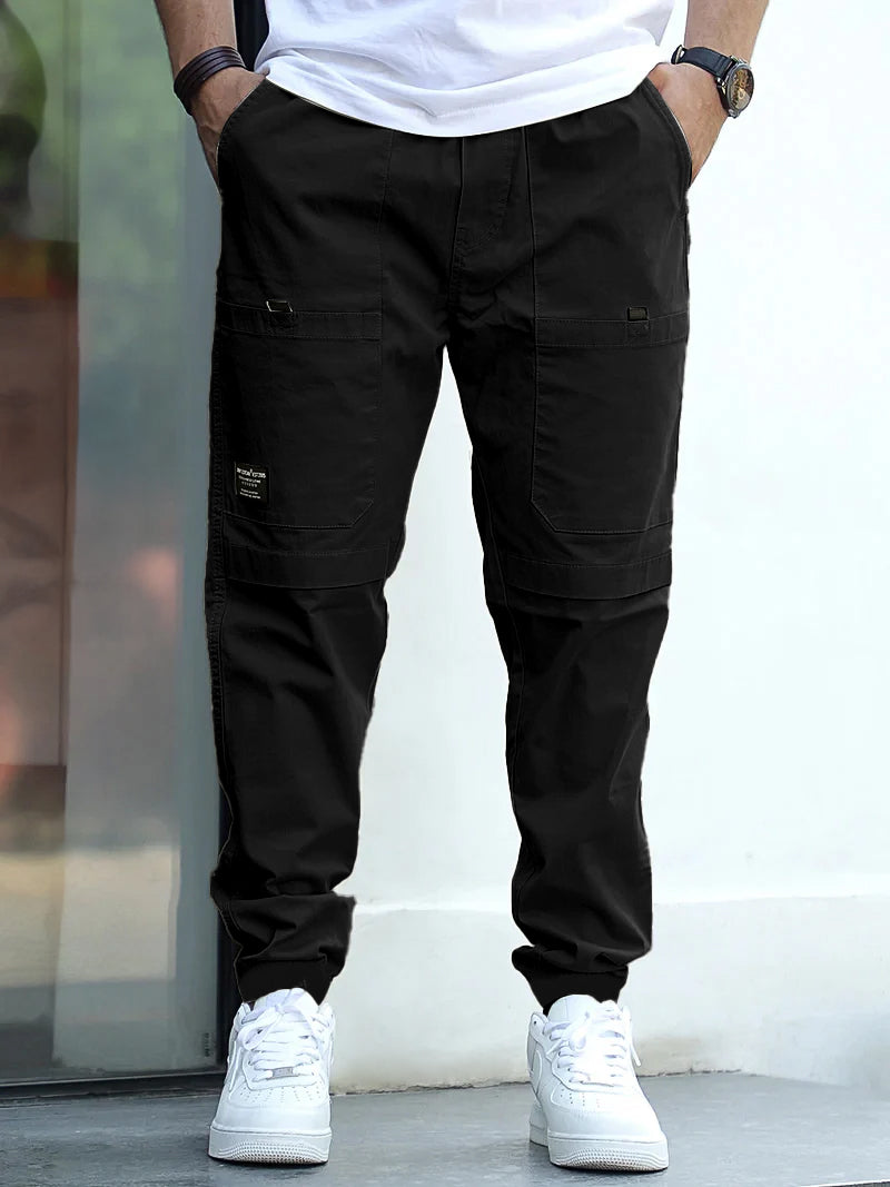 Torino Tough Black Cotton Cargo