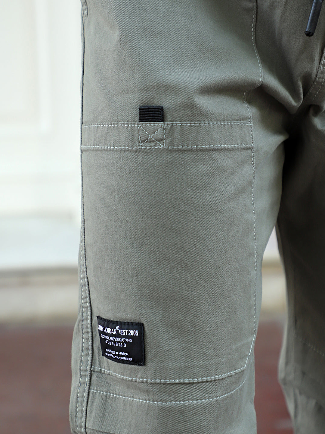 VeroBlend Green Baggy Fit Cotton Cargo