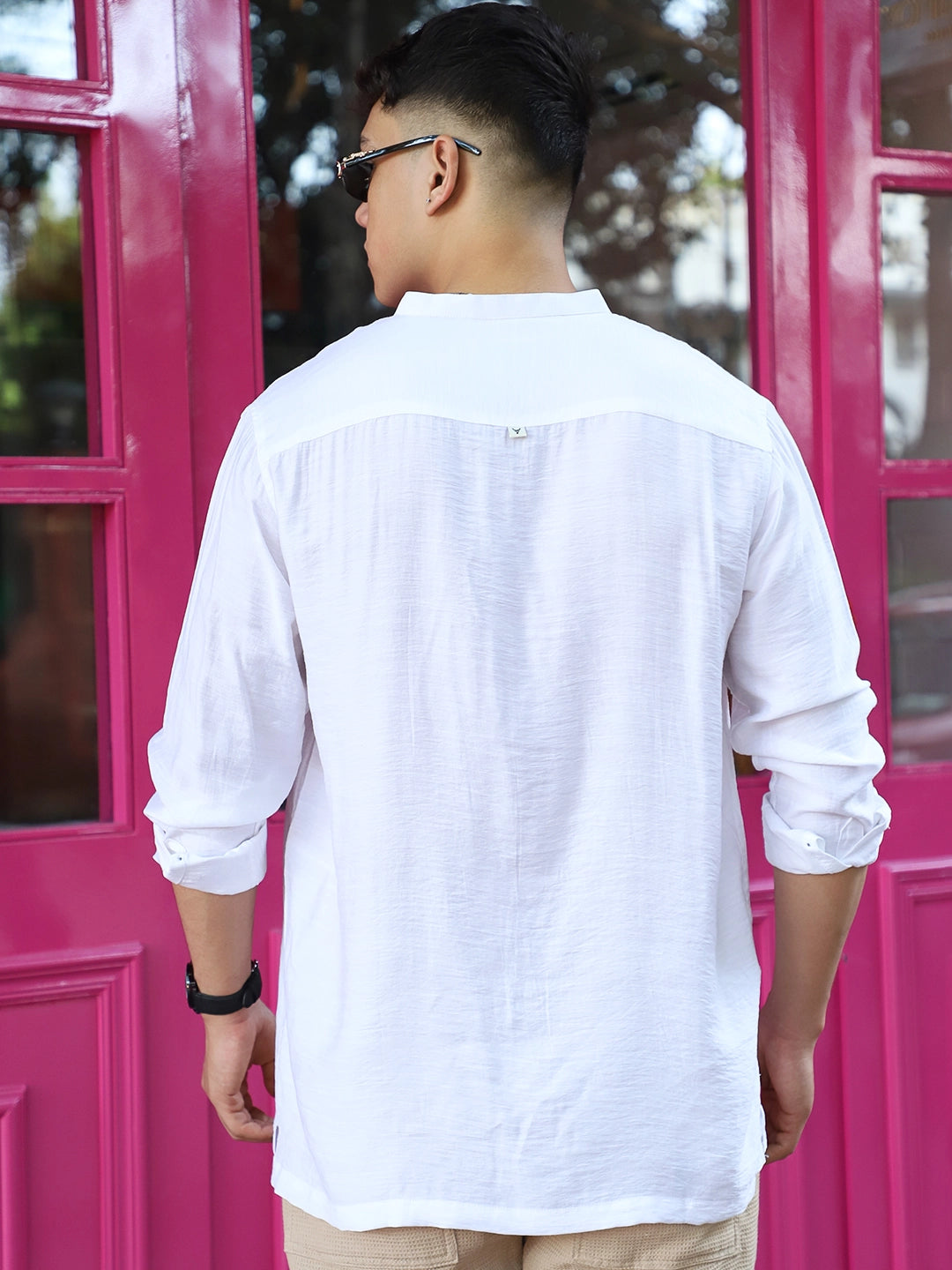 Nativeloom White Full Sleeve Shirt