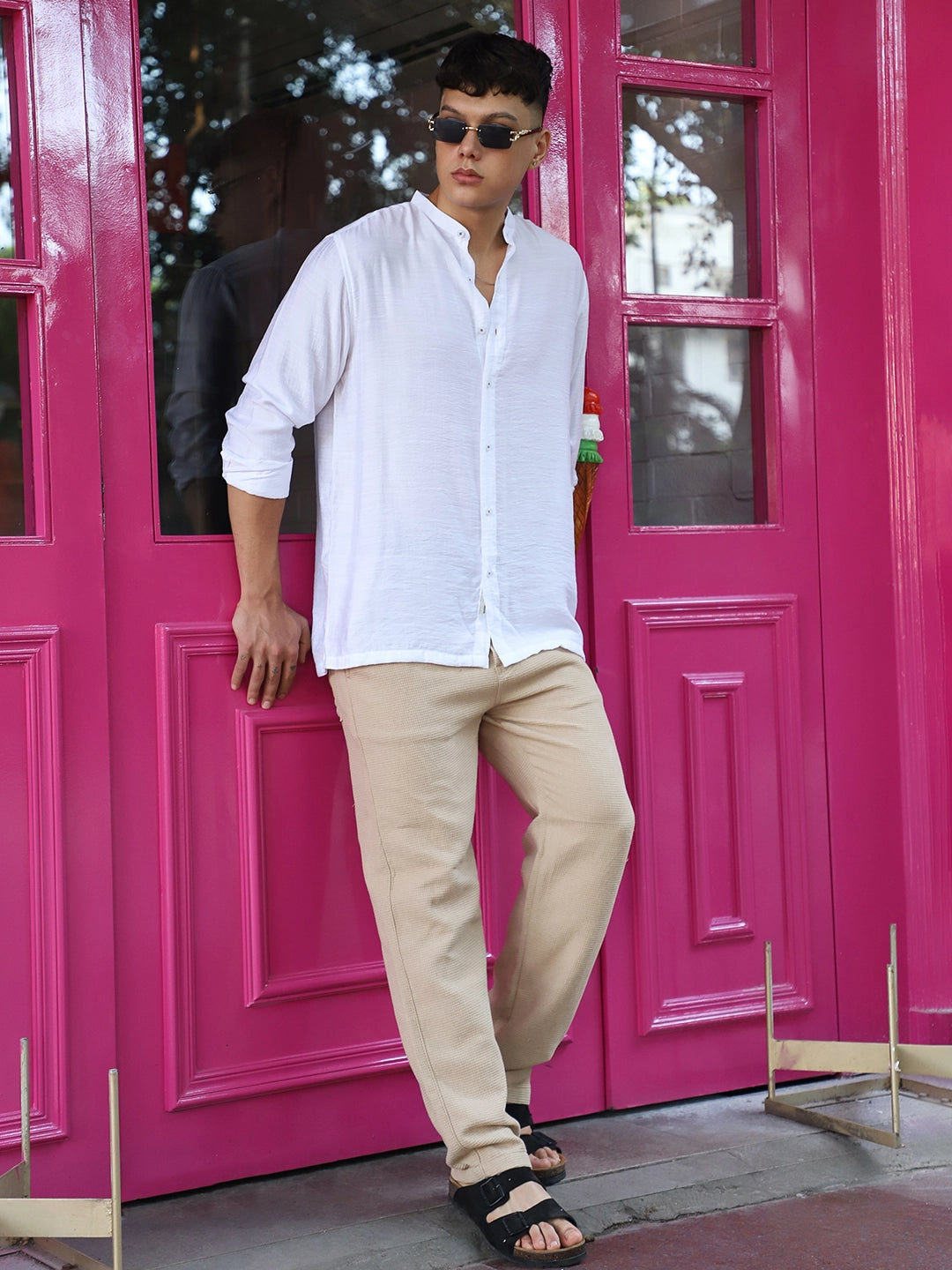 Nativeloom White Full Sleeve Shirt