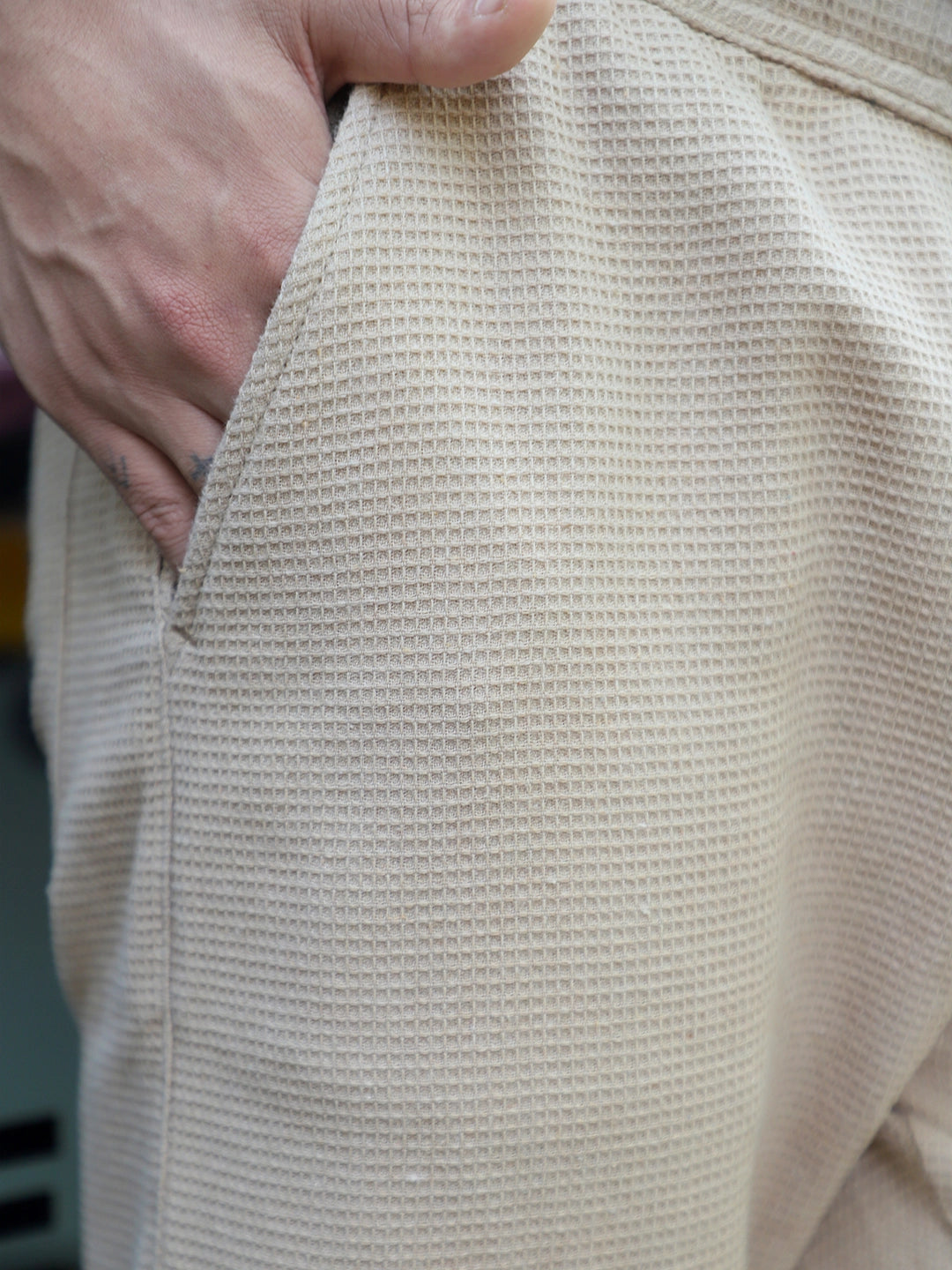 Shorefit Beige Texture Trouser