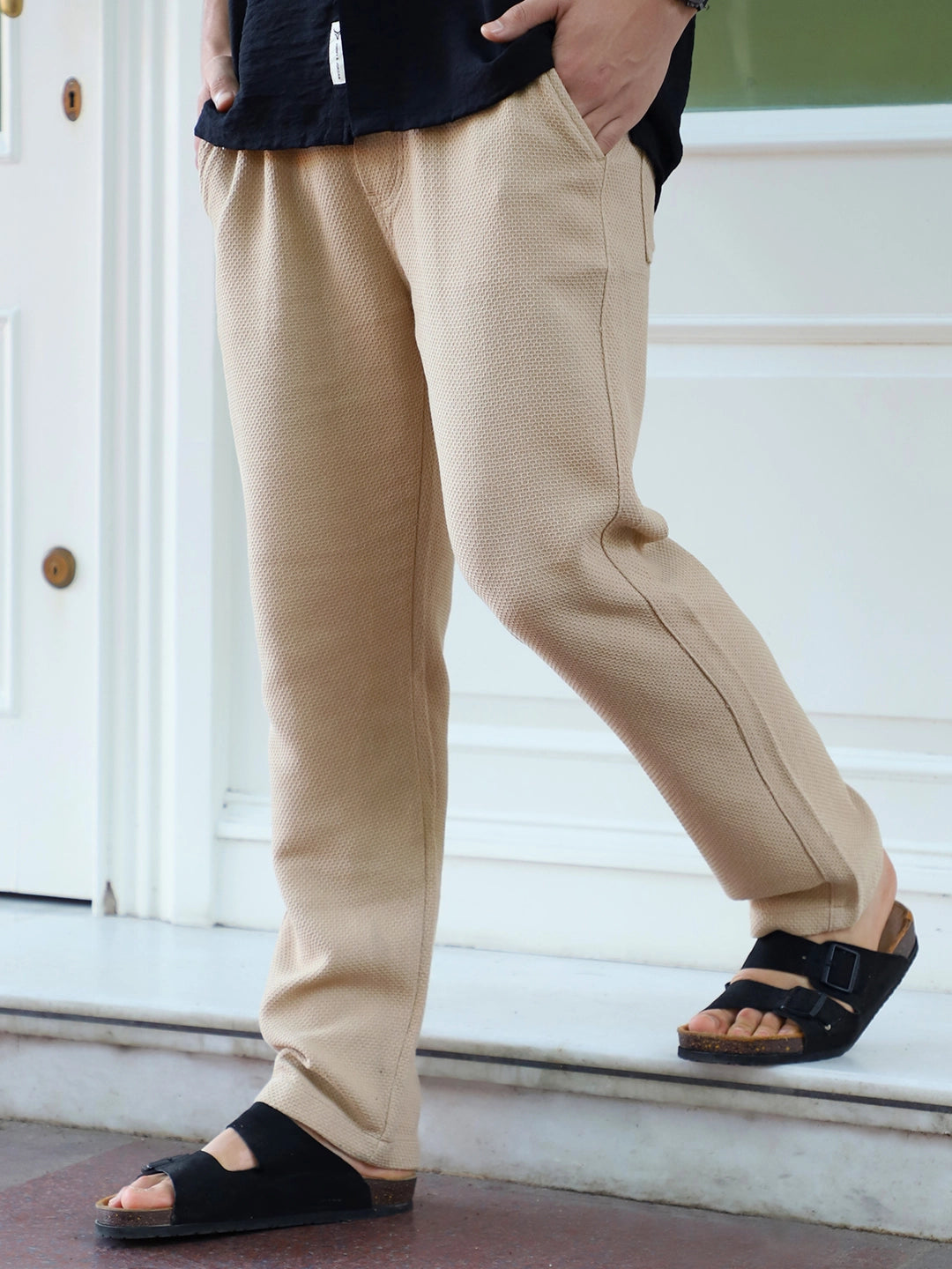 Brooklyn Beat Khaki Texture Trouser