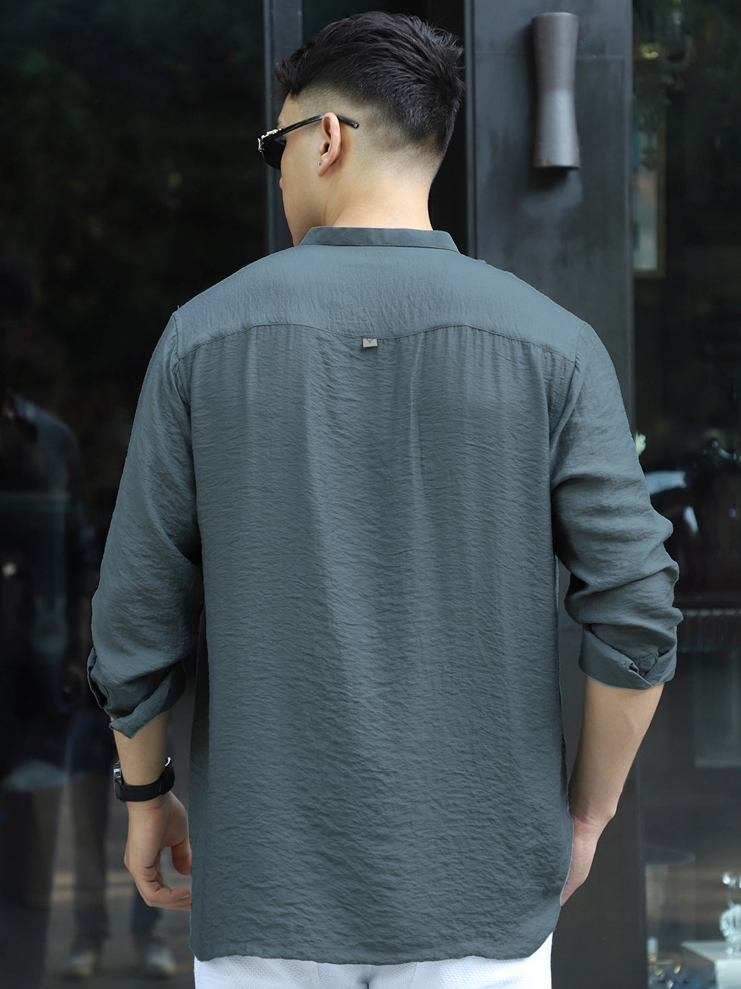Nativeloom Moss Green Full Sleeve Shirt