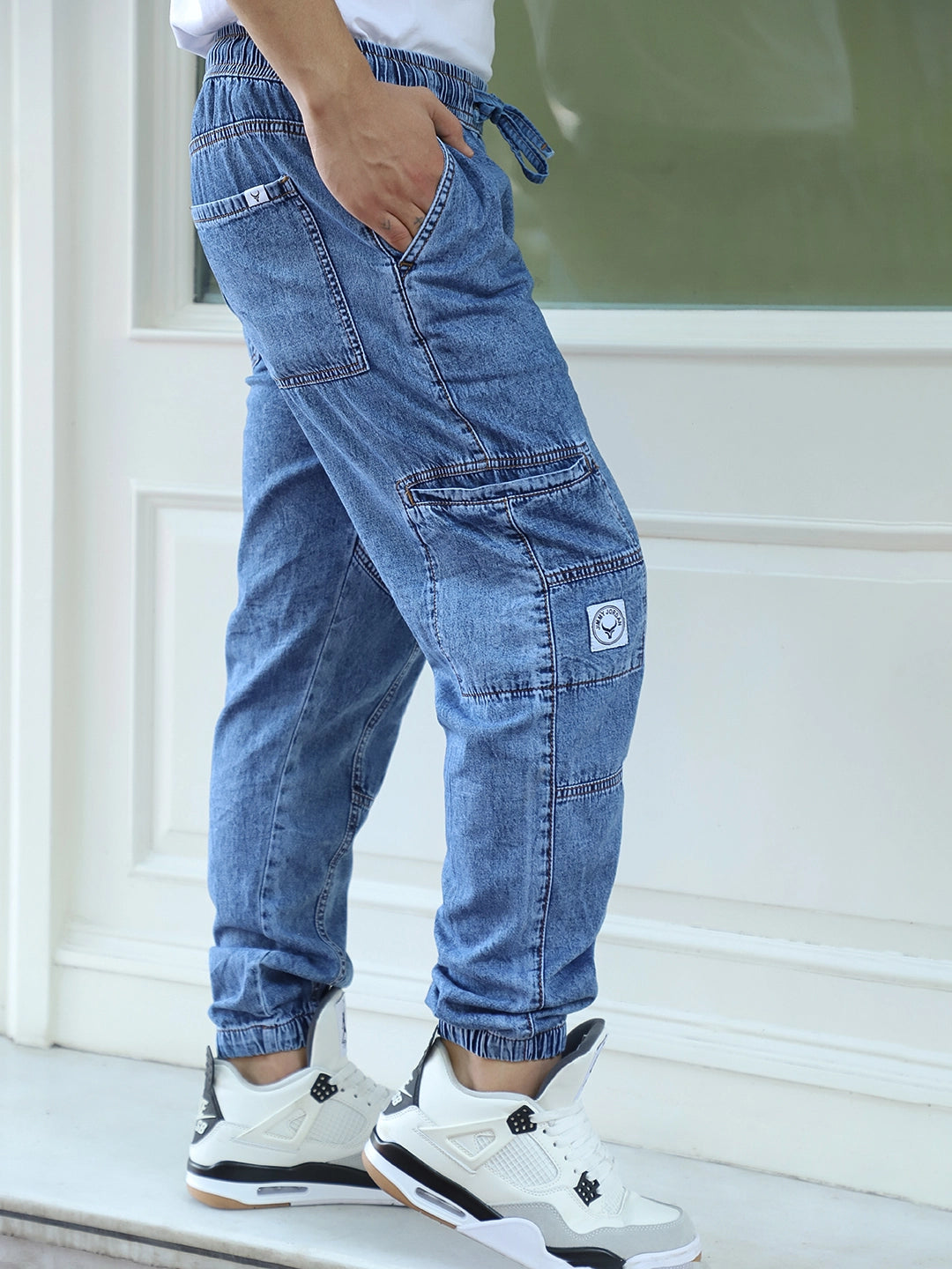 Skyline Blue Denim Joggers