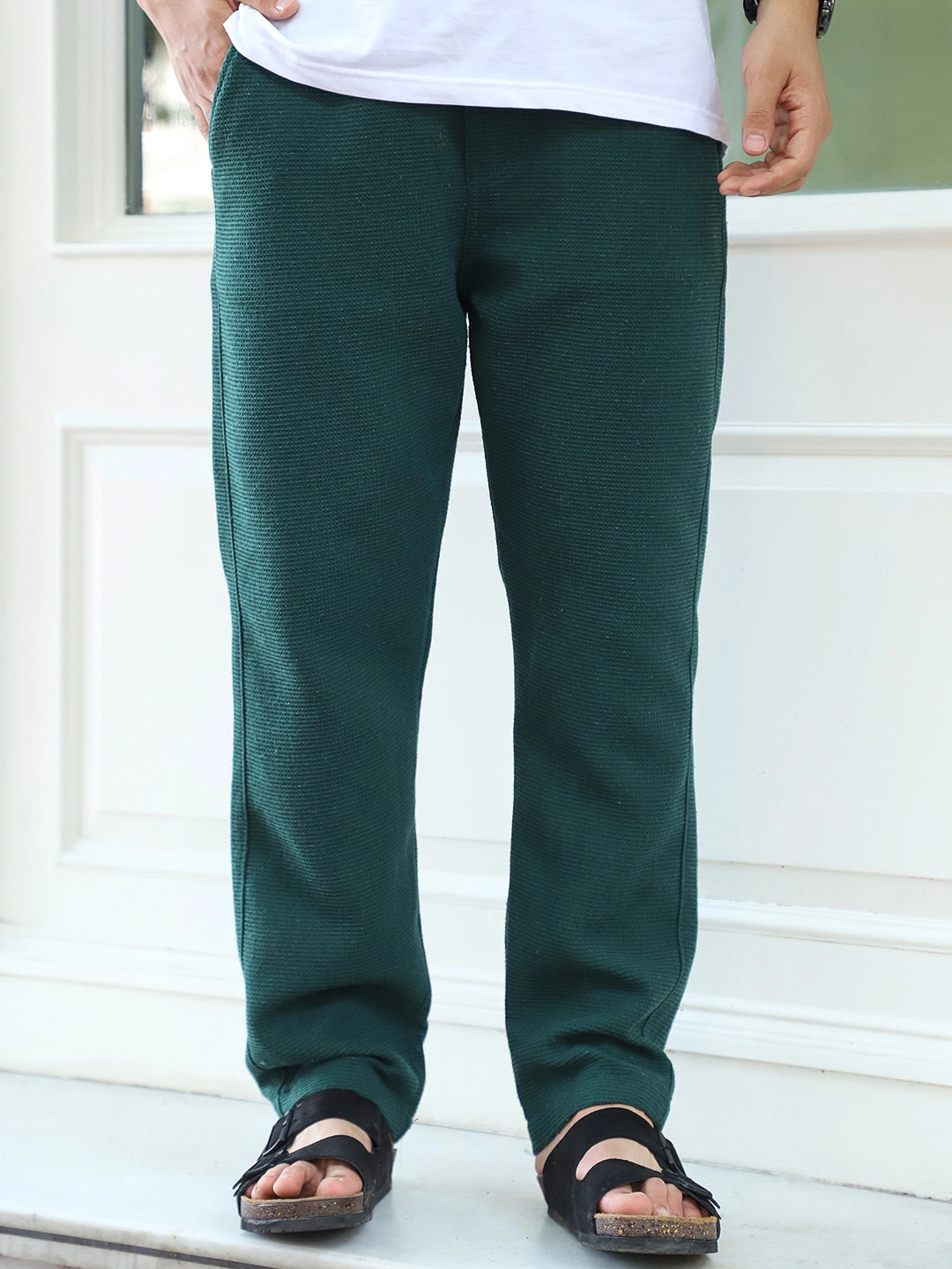 Shorefit Dark Green Texture Trouser