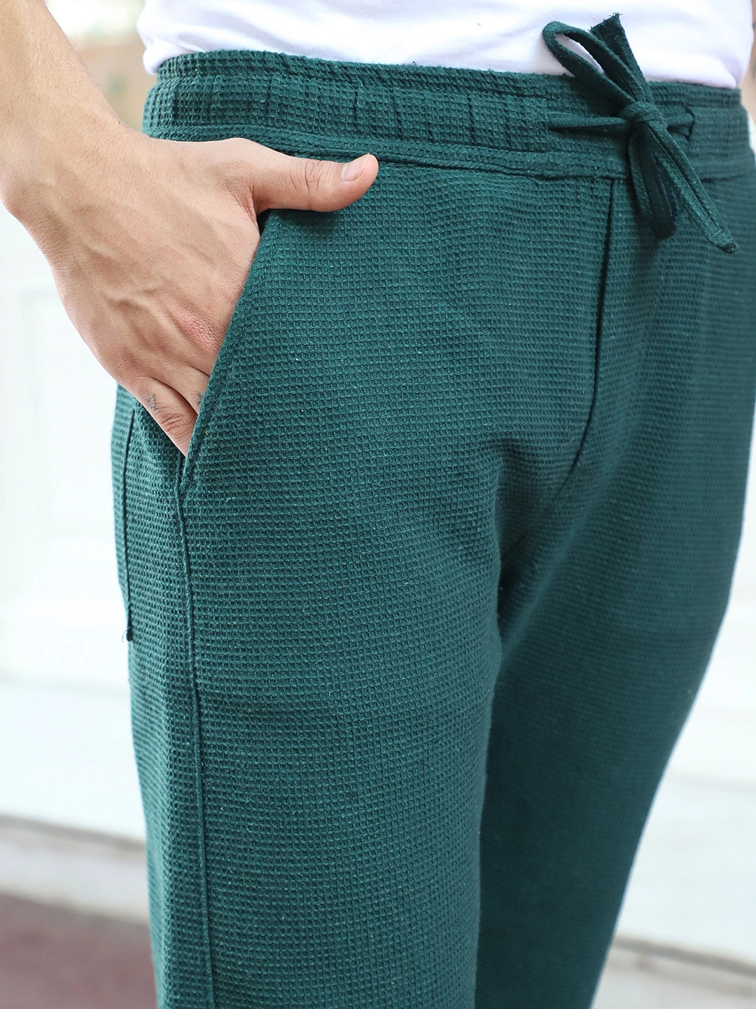 Shorefit Dark Green Texture Trouser