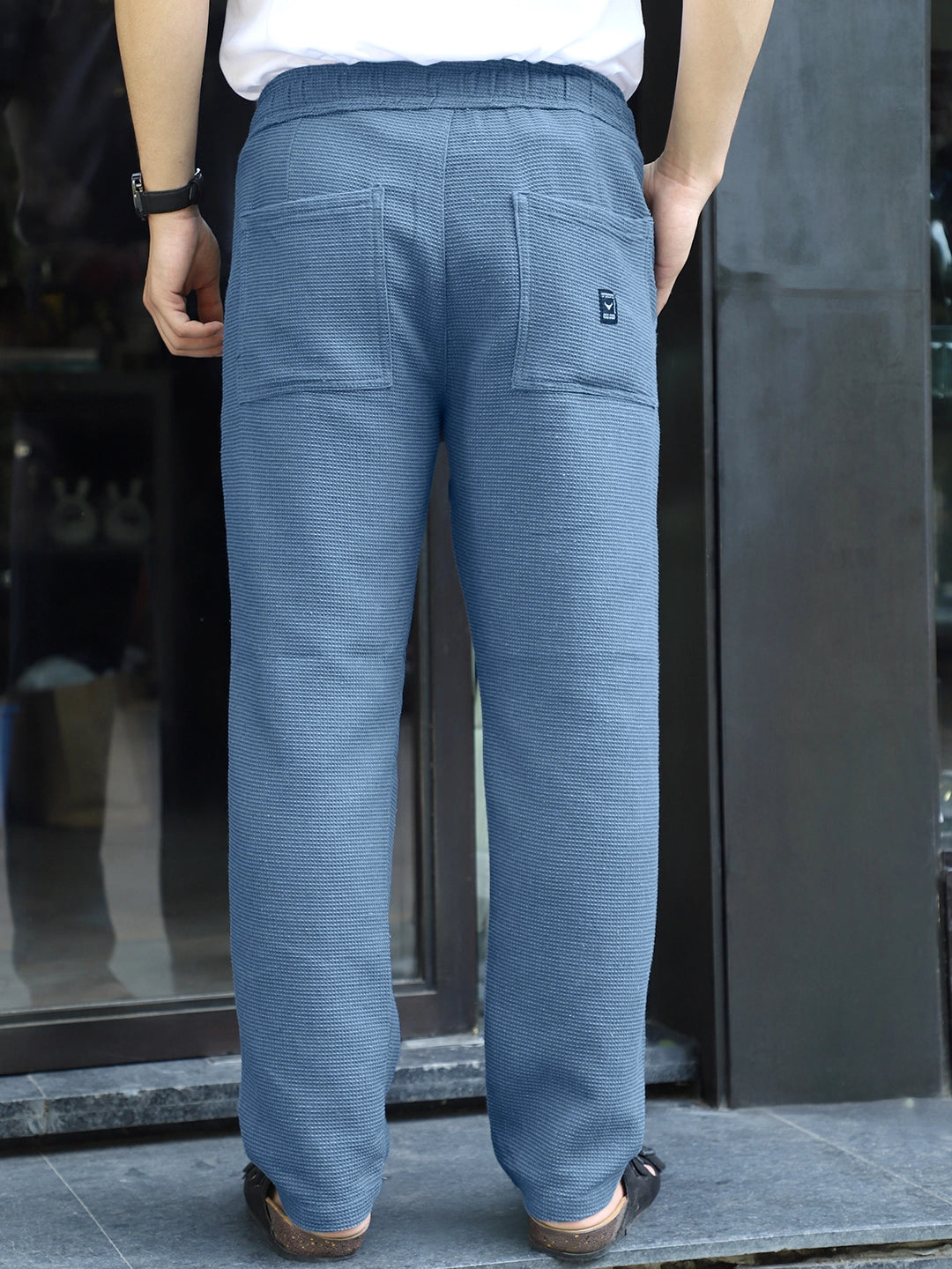 Shorefit Spruce Blue Texture Trouser