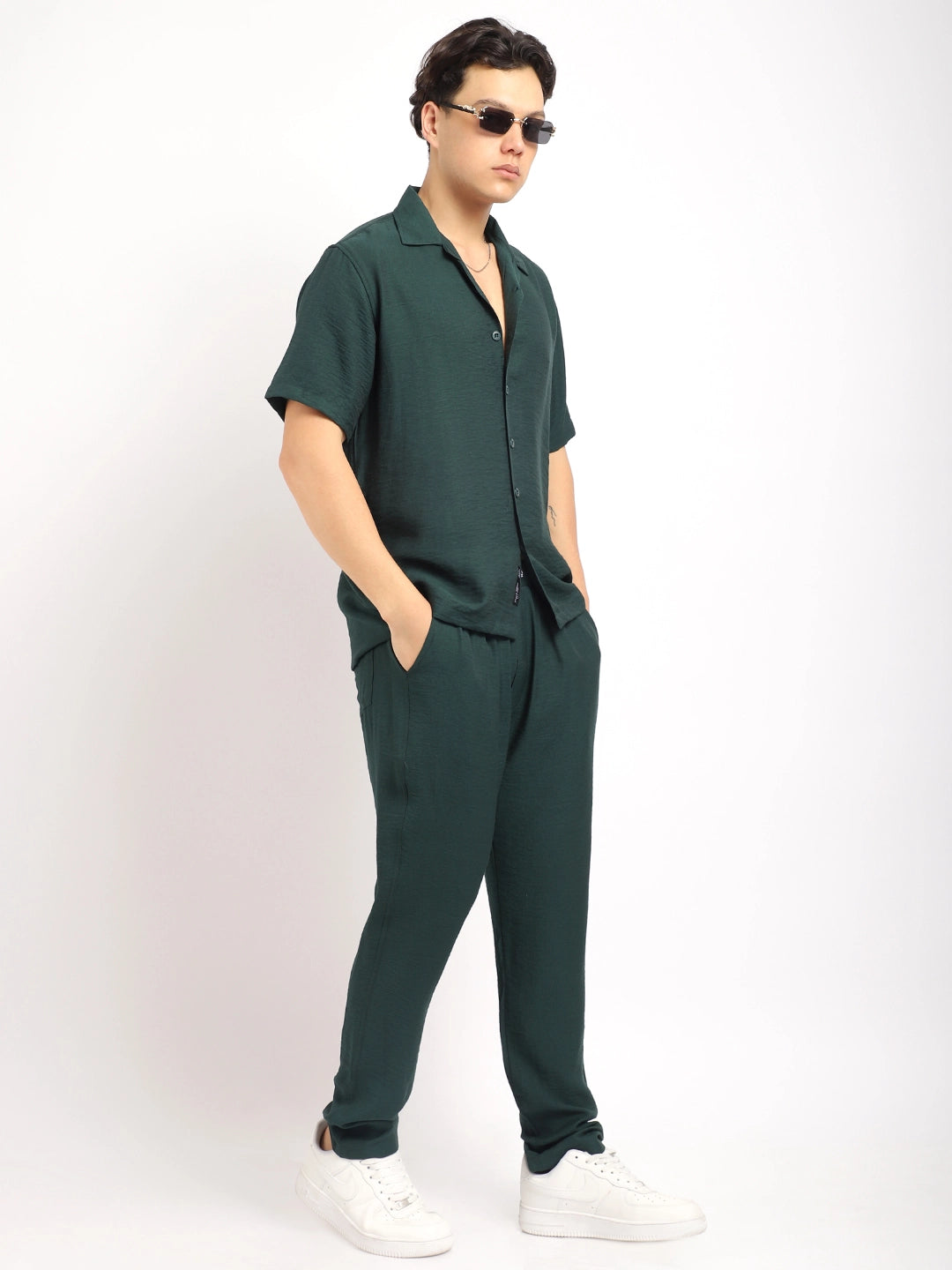Men Green Co-Ord Set