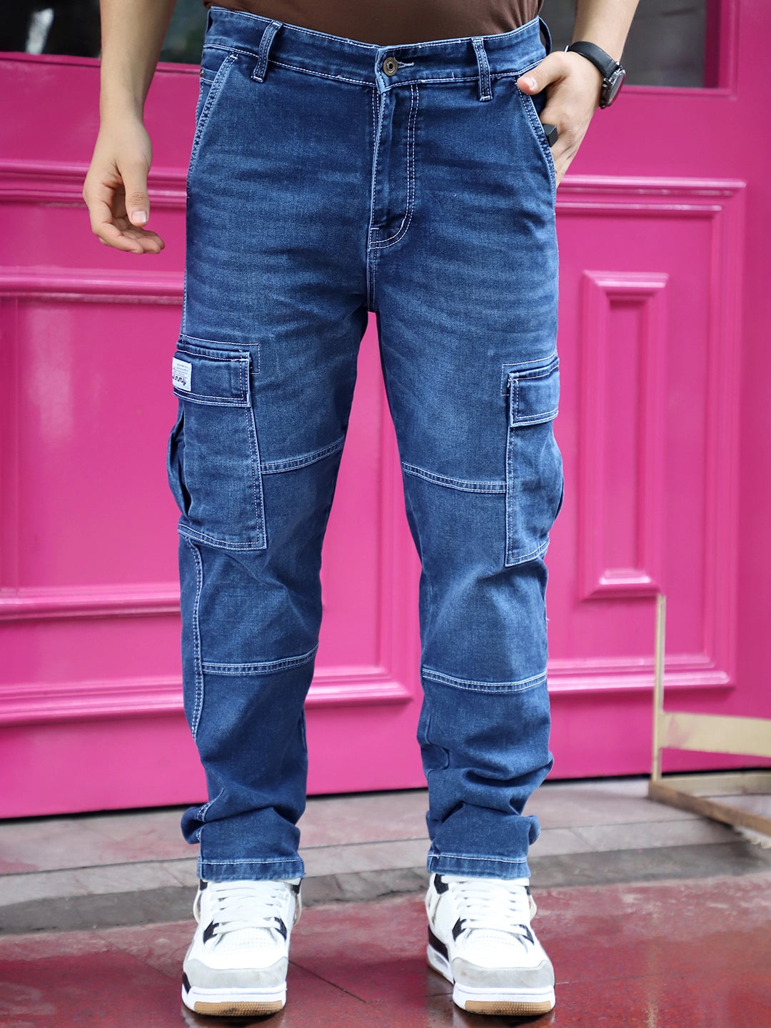 Twilight Fade Trypan Blue Denim Cargo