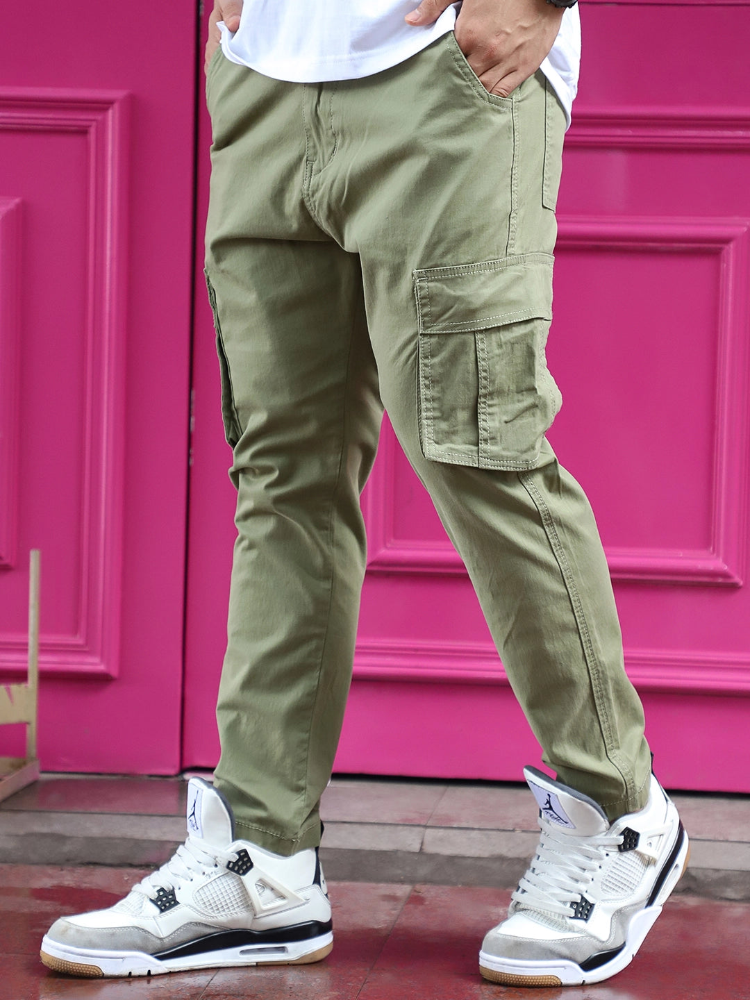 Sandroot Light Olive Cotton Cargo