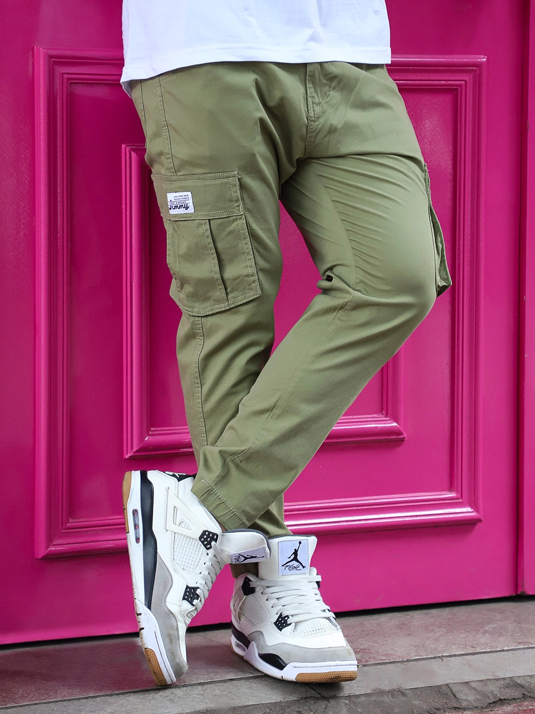 Sandroot Light Olive Cotton Cargo
