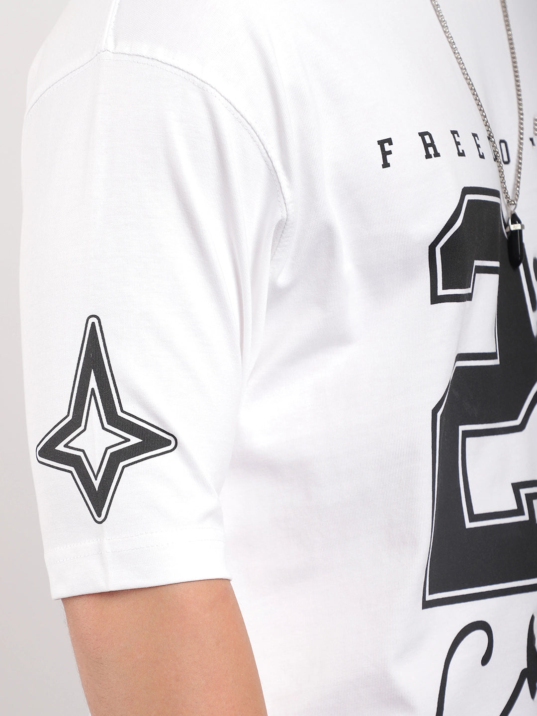 Naughty Rogue White Oversized T-Shirt