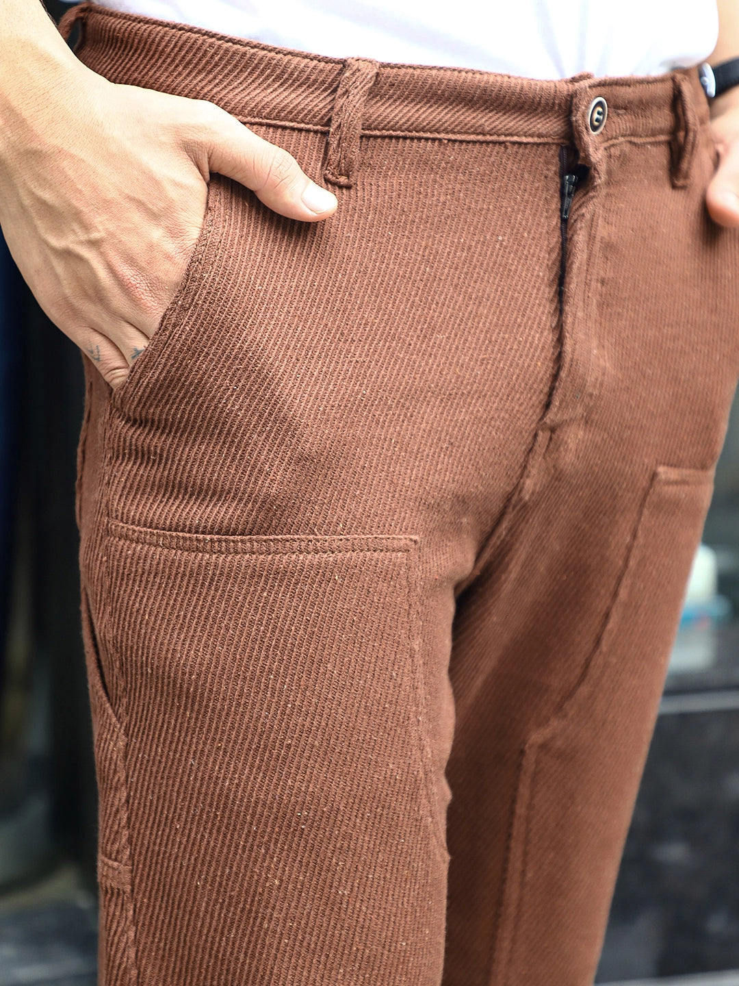 Tiger Claw Dark Brown Cotrise Cargo