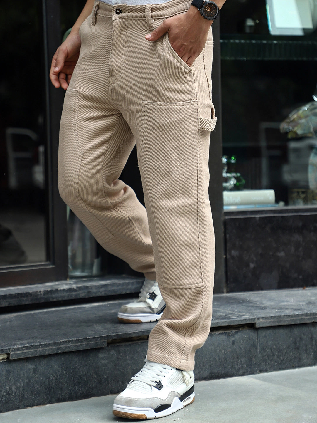 Tiger Claw Beige Cotrise Cargo