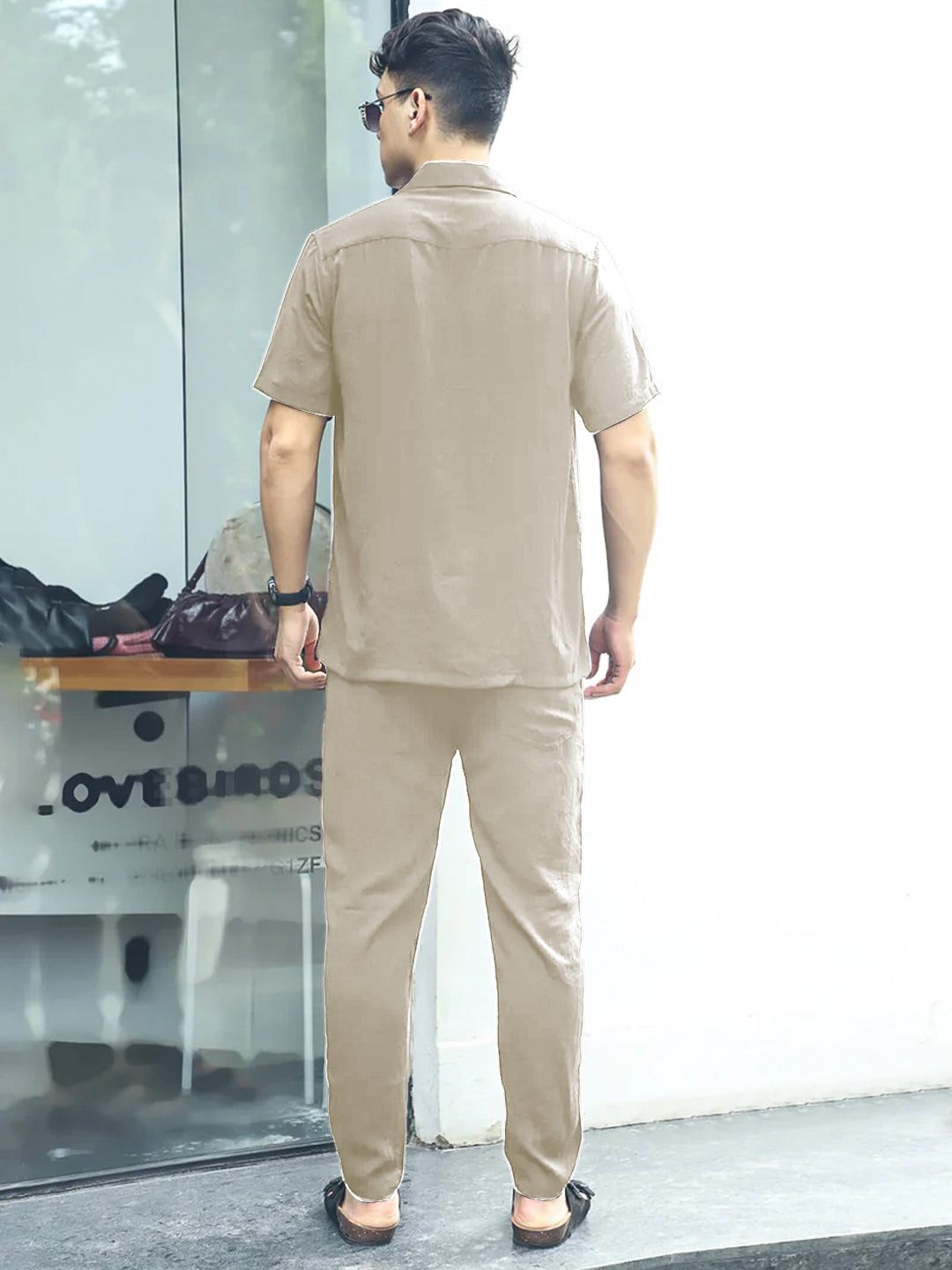 Linen Atlantis Beige Co Ord Set