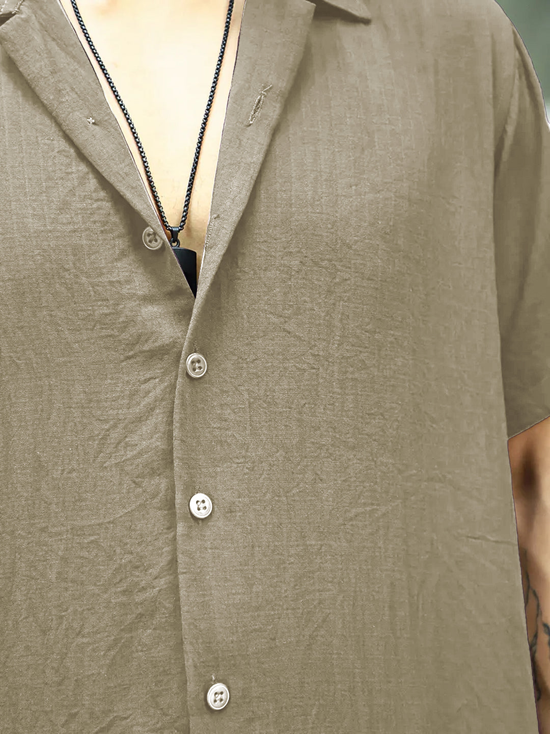 Linen Atlantis Beige Co Ord Set