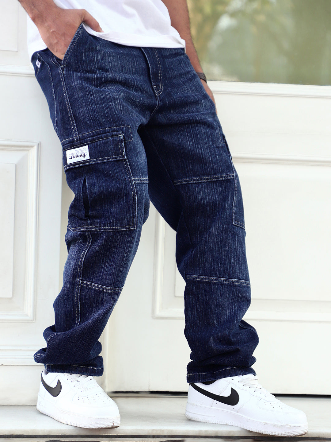 Twilight Deep Blue Denim Cargo