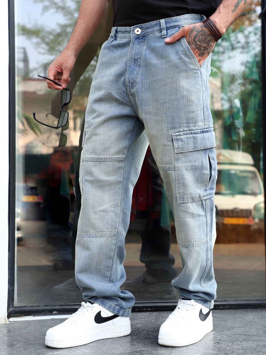 Twilight Tint Blue Denim Cargo