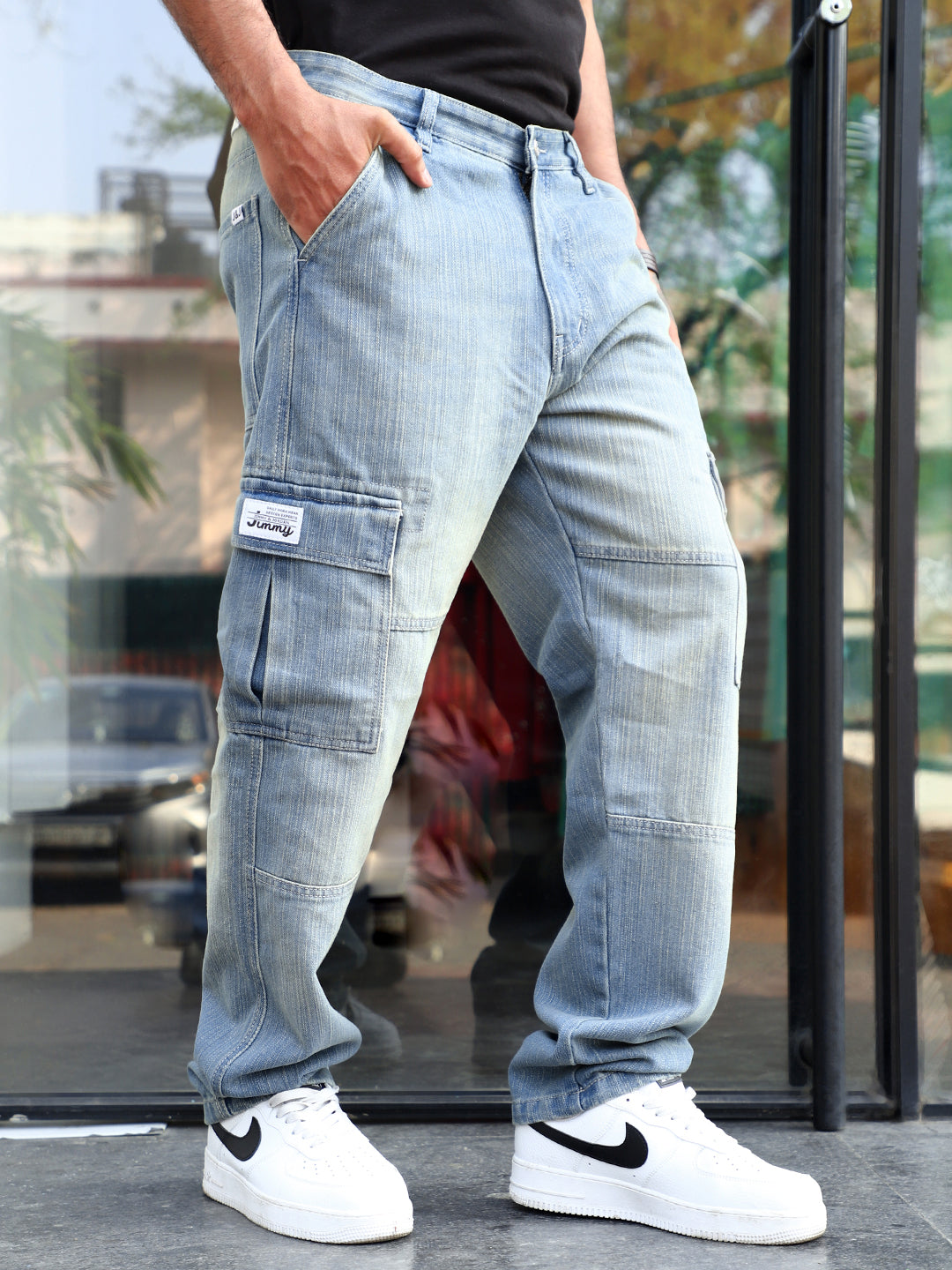 Twilight Tint Blue Denim Cargo