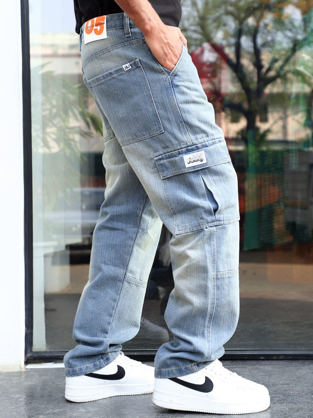 Twilight Tint Blue Denim Cargo