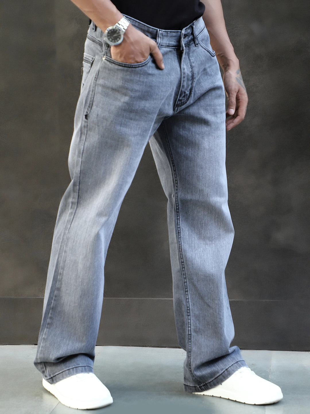 Valente Grey Denim Bootcut Jeans