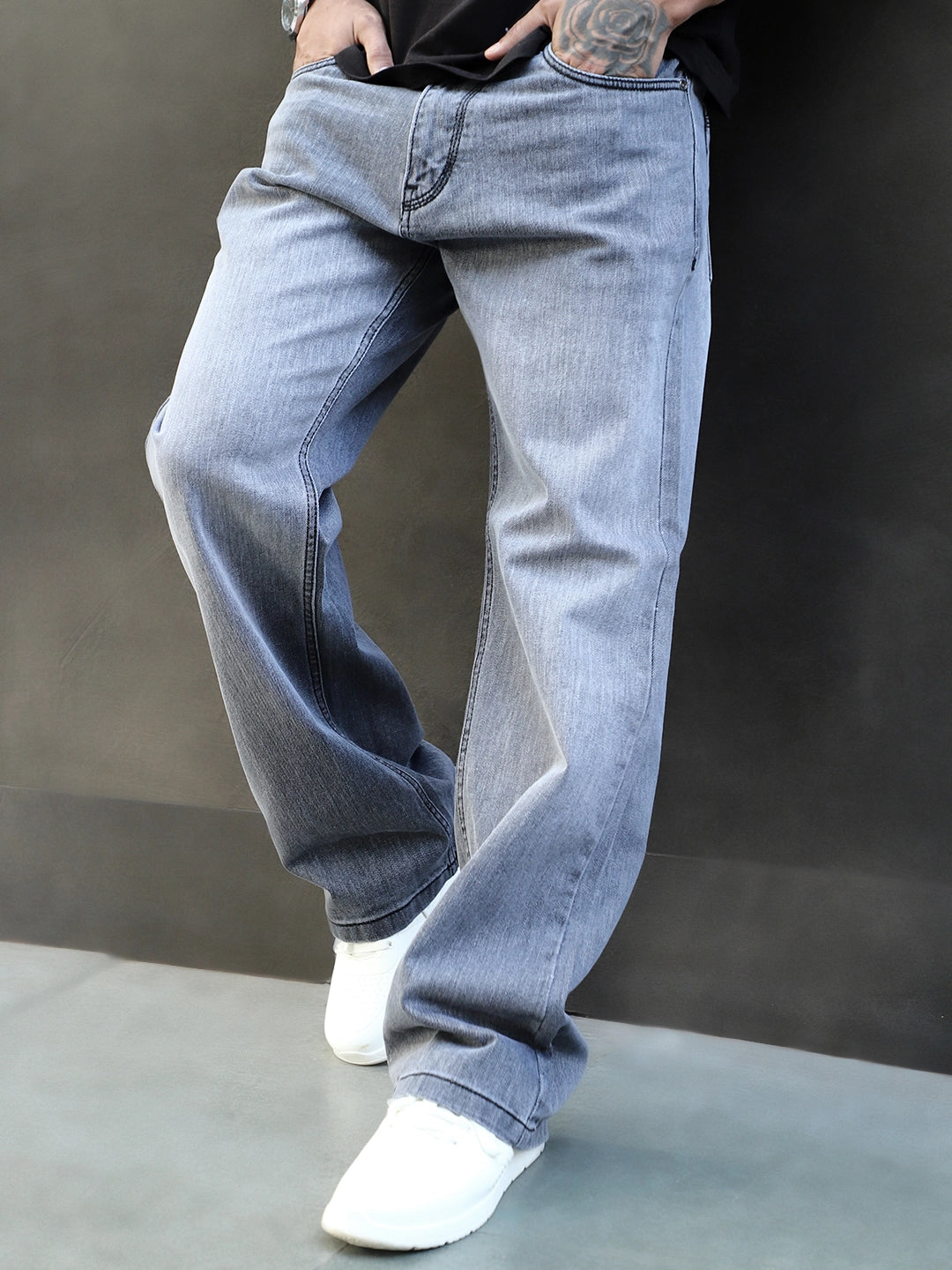 Valente Grey Denim Bootcut Jeans