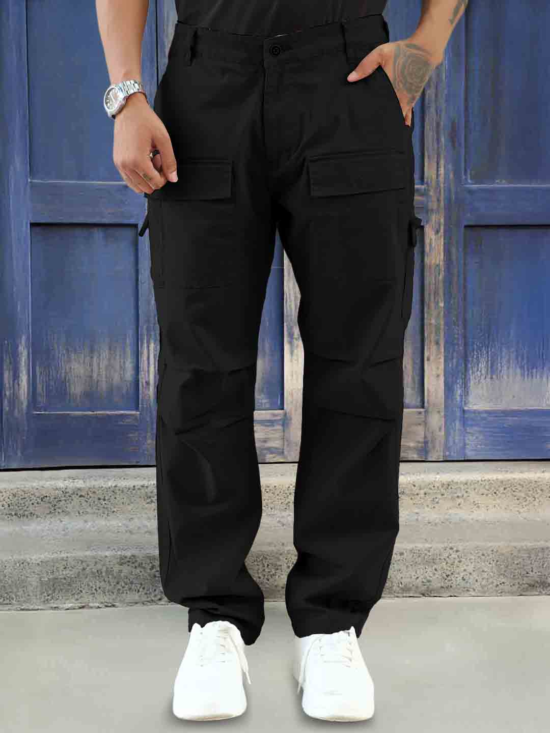 Riverside Black Cotton Cargo
