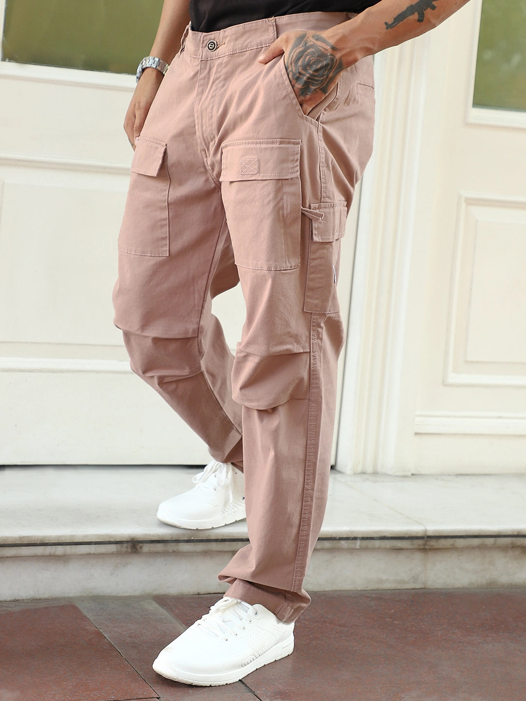 Riverside Rough Pink Cotton Cargo