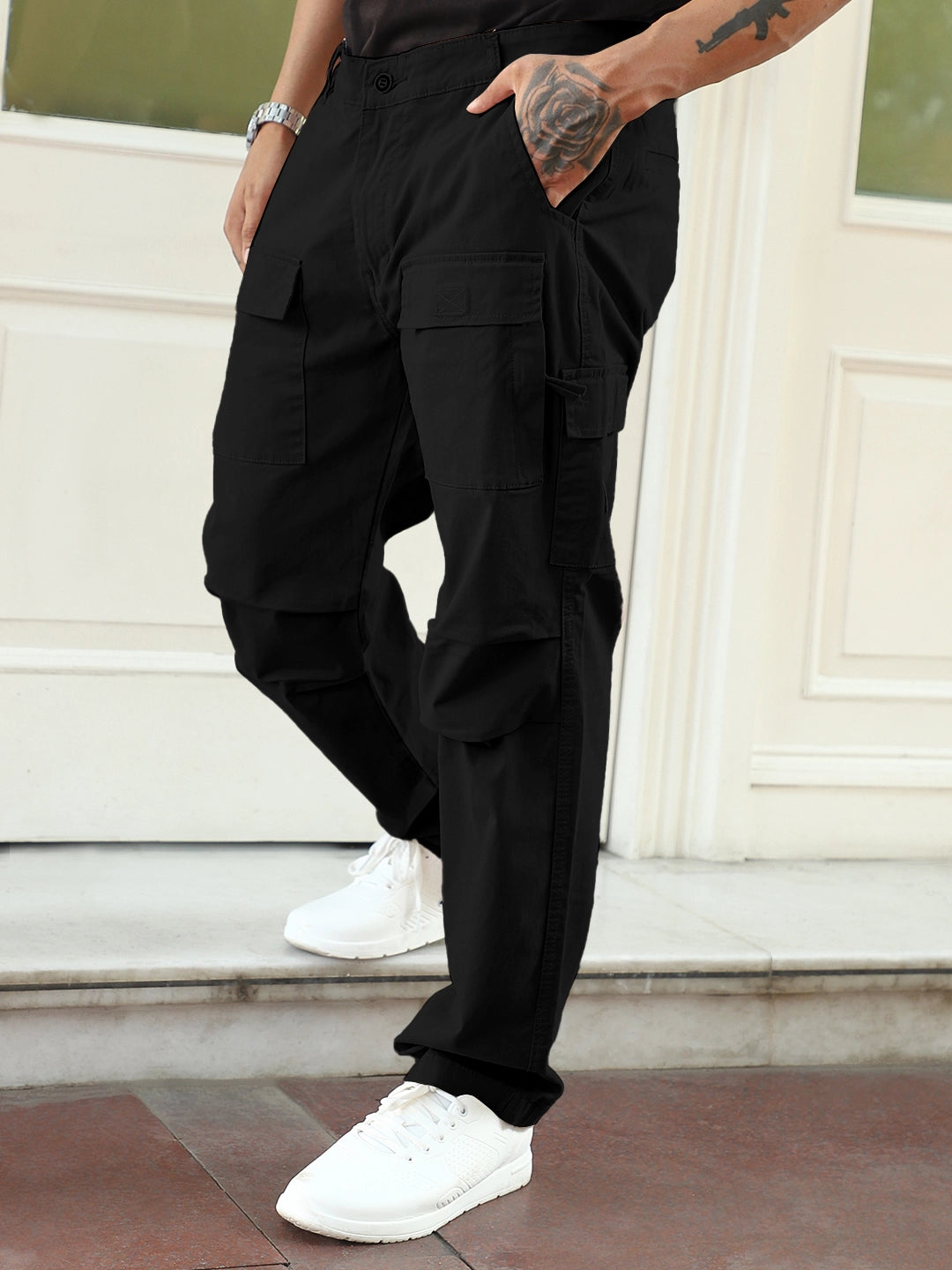 Riverside Black Cotton Cargo