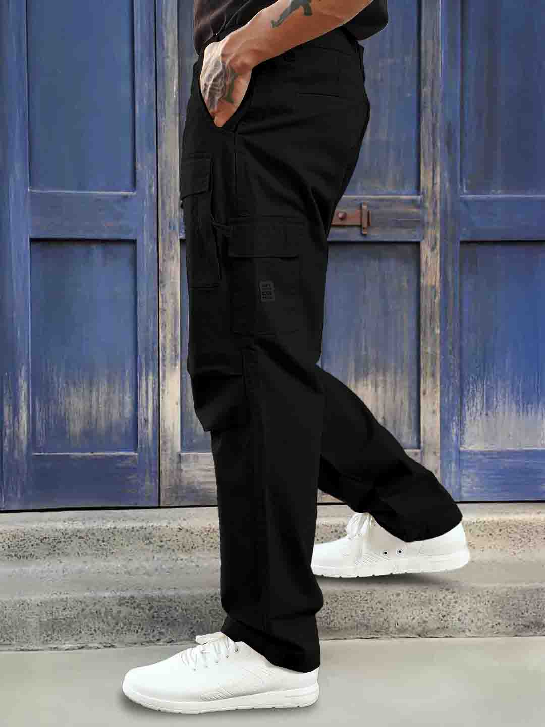 Riverside Black Cotton Cargo