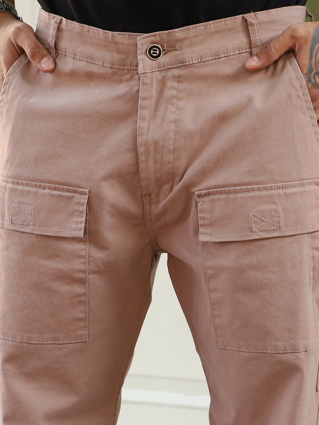 Riverside Rough Pink Cotton Cargo