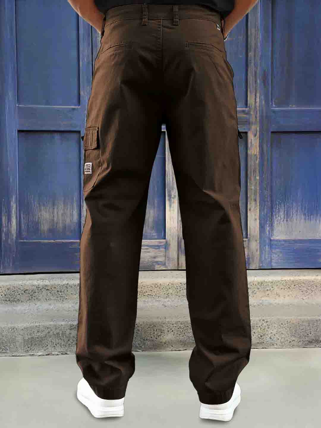 Riverside Dark Brown Cotton Cargo