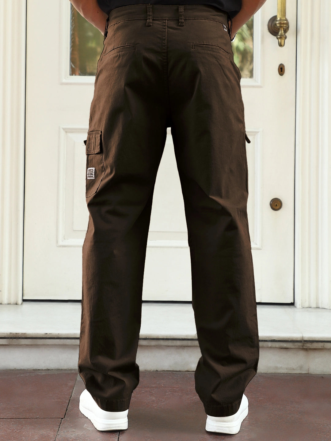 Riverside Dark Brown Cotton Cargo