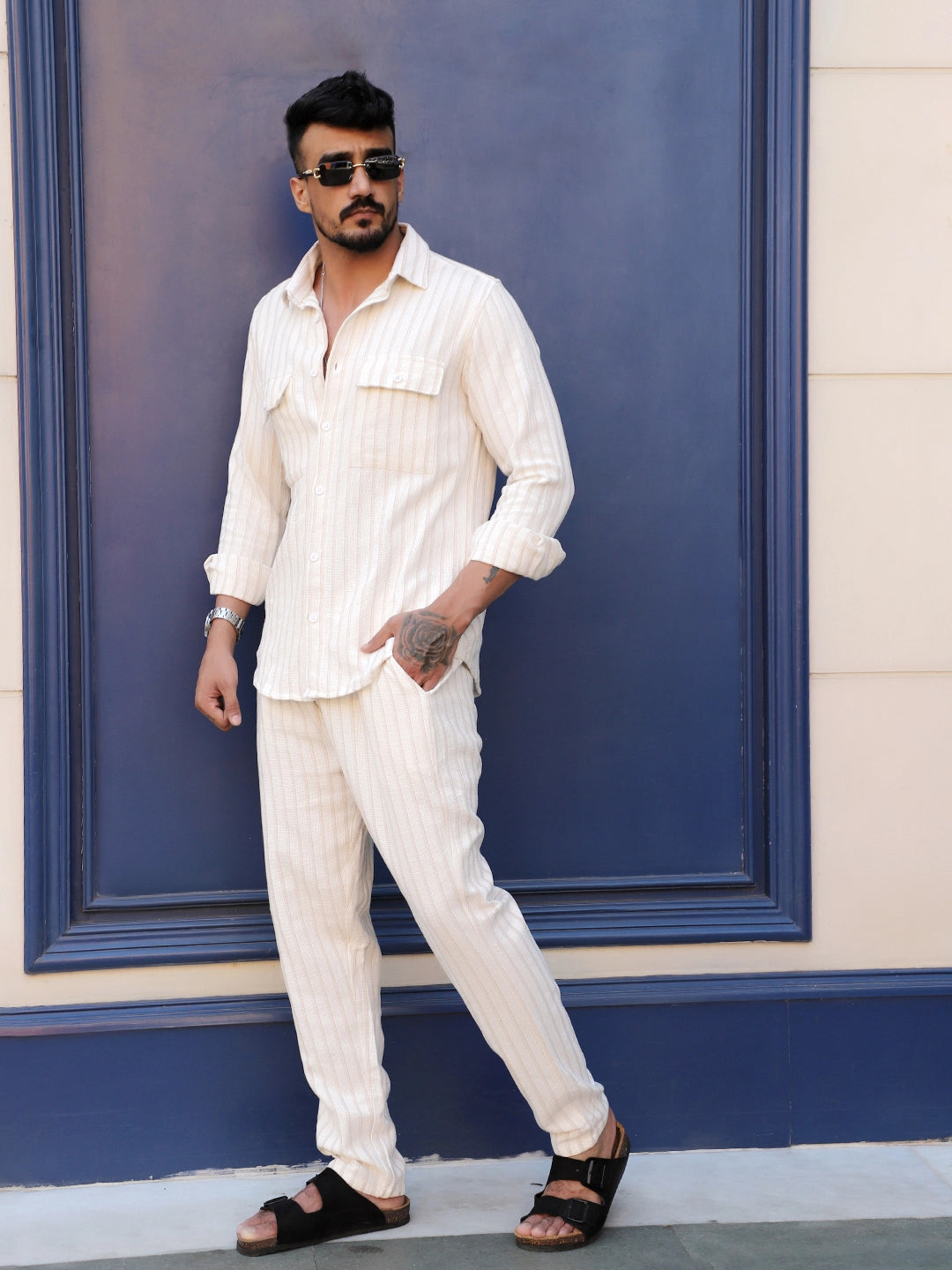 Rolls Rhythm Brown Stripe Co Ord Set