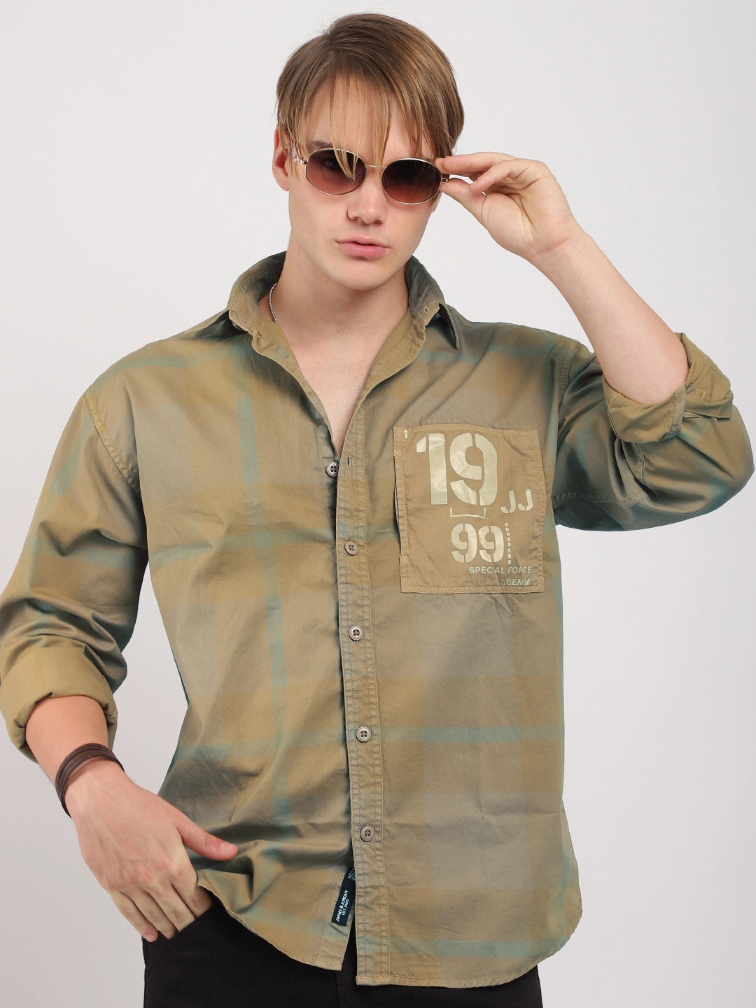 Monarch Light Mustard Cotton Shirts