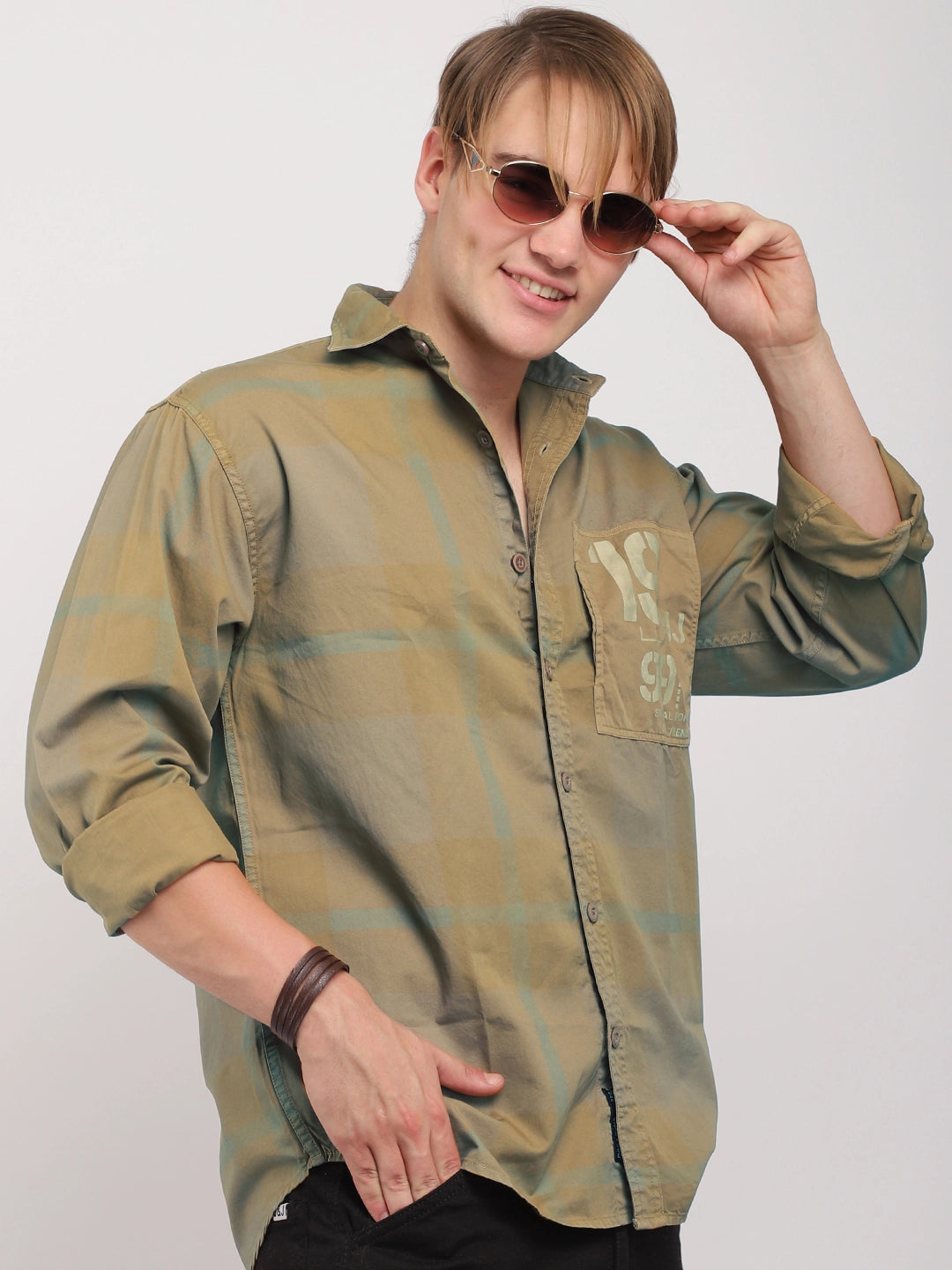 Monarch Light Mustard Cotton Shirts