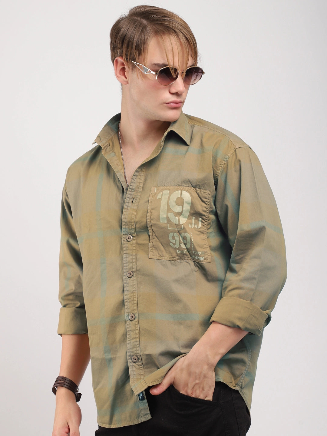 Monarch Light Mustard Cotton Shirts