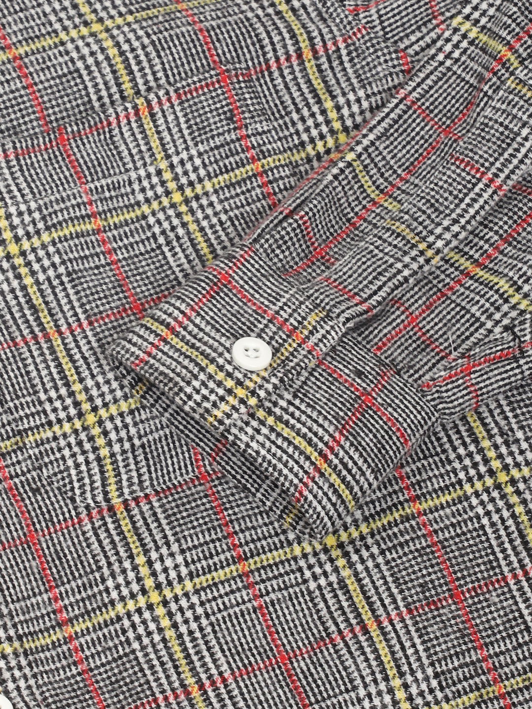 White Check Shirt Men